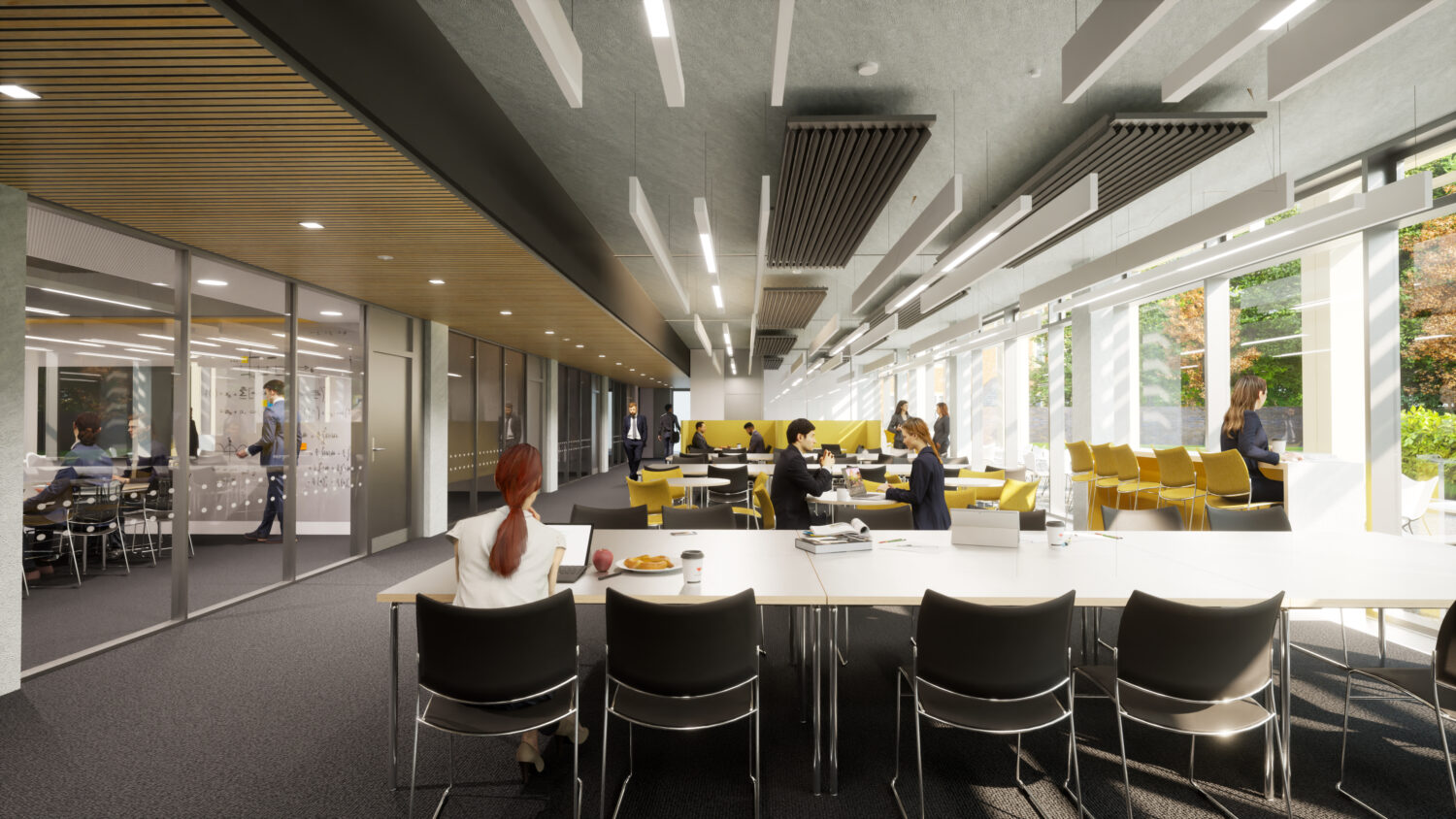 Design Engine Architects Study Commons Interior